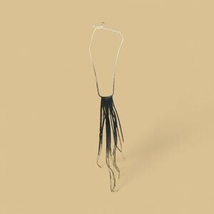 Mango Silver Fringe Statement Necklace – Tassel Chain Jewelry
